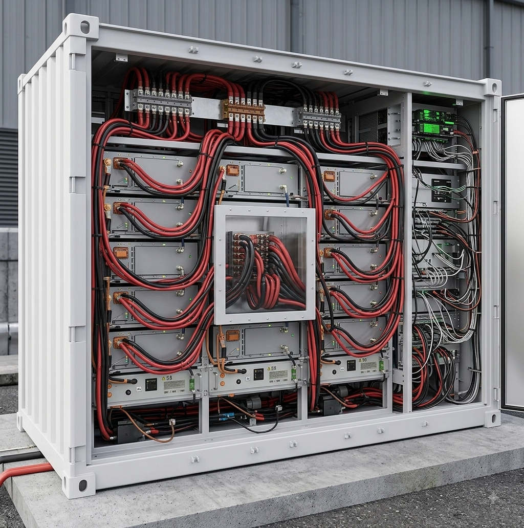 Modern battery energy storage system installation